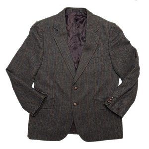 English Manor Plaid Wool Blazer Sport Coat Men's S/40